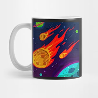 Fiery Meteorite in The Space Mug